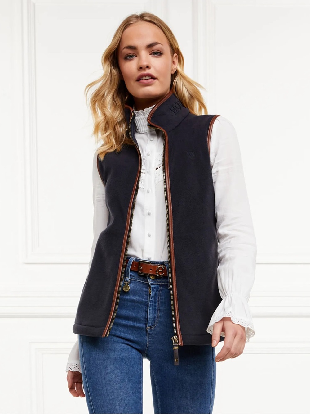 The Country Fleece Gilet Vest by Holland Cooper  size small NWOT